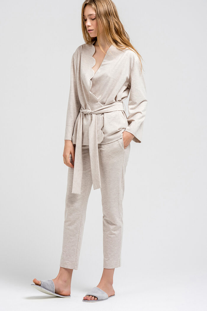 Домашній костюм Kim Beige Фото 1. Домашній костюм Kim Beige. Купити в mooimi Україна