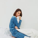 Фото 3. Піжамний комплект Velour Blue. Купити в mooimi Україна