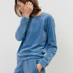 Фото 4. Піжамний комплект Velour Blue. Купити в mooimi Україна