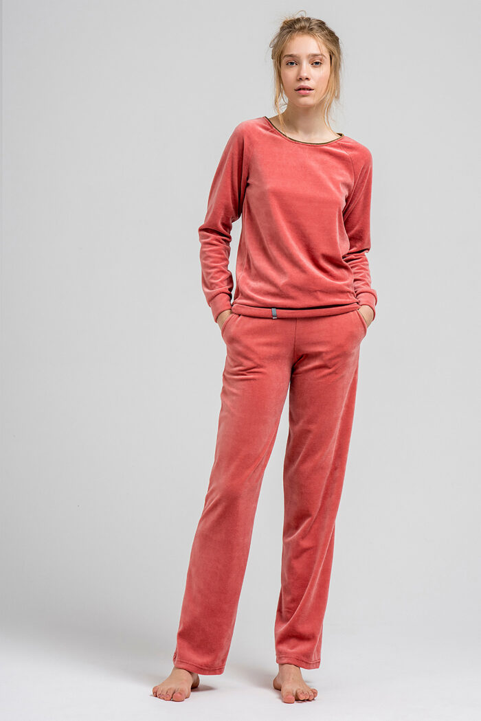 Фото 1. Піжамний комплект Velour Pink. Купити в mooimi Україна